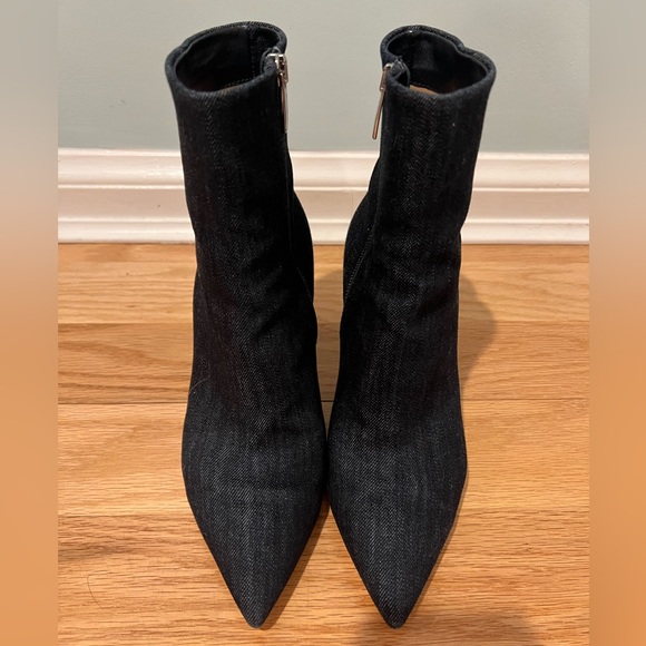 Gianvito Rossi Dark Blue Denim Boots - Picture 2 of 6